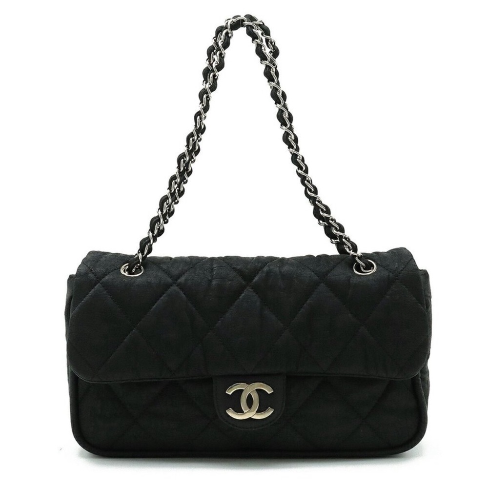 Chanel Jumbo Flap Coated Canvas